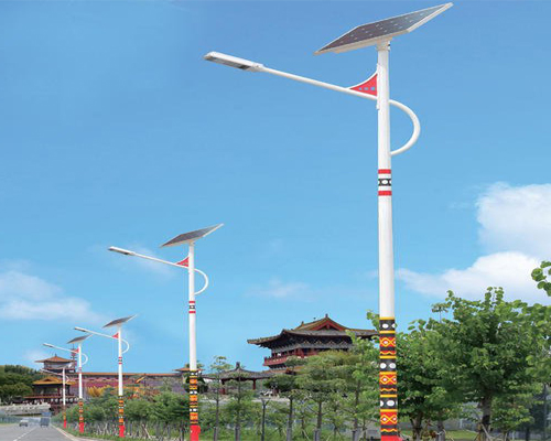 白碱滩民族特色路灯