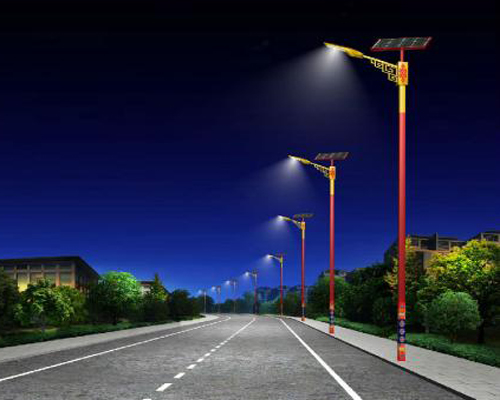 白碱滩民族特色路灯