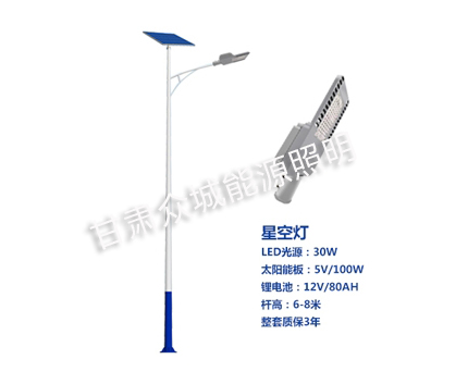 白碱滩爆款太阳能路灯